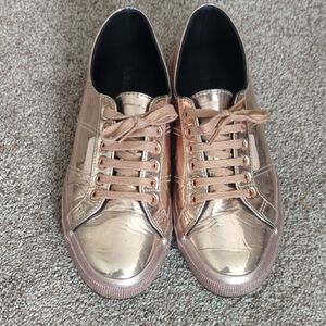 Superga Shiny Rose Gold Women's Sneakers